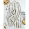 2026 New Stylish Banana Leg Linen Pants: Elastic Waist, Loose, Flattering Wide Legs