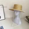 Wheat Straw Sun Hat For Women Summer Pearl Wide Brim Floppy Panama Fishermen Hats Female Lady Outdoor Foldable Beach Sun Caps