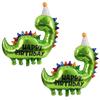 Green Dinosaur Foil Balloons Happy Birthday Print Cartoon Balloon Kids Favors Toy Gift Boy Girl Jungle Party Decoration Supplies