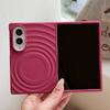 Luxury Lovely Wave Ins Korea Magnetic Phone Protection Case for Samsung Galaxy Z Fold 8 Anti Scratch Candy Color Shockproof Hard Matte Protector Cover