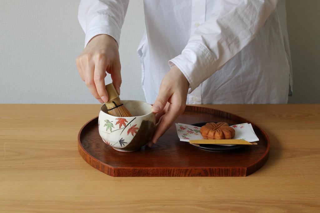 World Create Aihana Matcha Set W18 D12 Matcha 13454 3-Piece (Maple) Size Box Approx. H8.5 / Bowl Approx. 9.5 H7.5