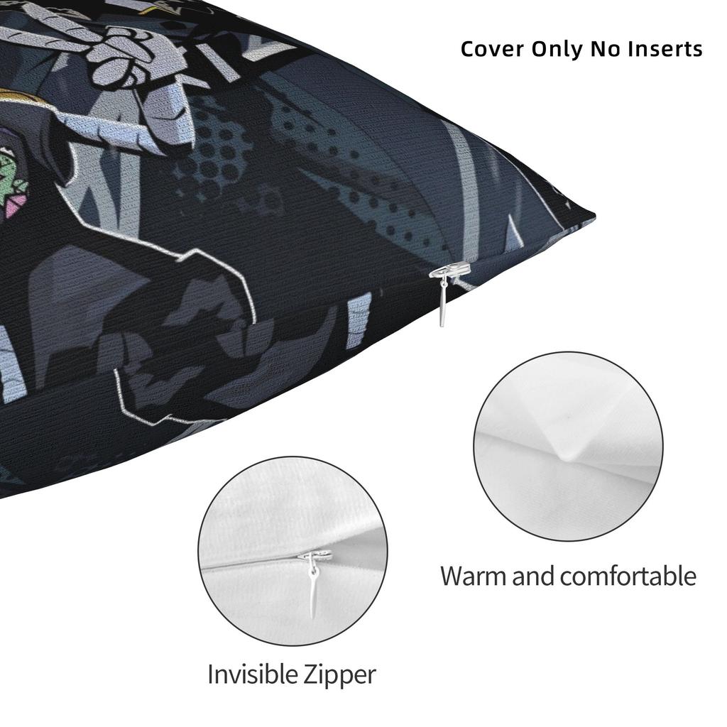 Murder Drones Games Square Pillow Case Cushion Cover Awesome Polyester Decor Pillowcase for Sofa 18