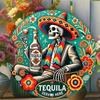 Kovový nápis Tequila Retro Dekorace do garáže Vintage Nástěnné umění Hospoda Pánská jeskyně