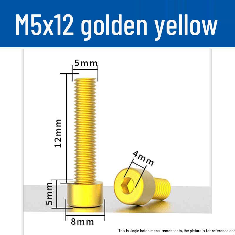 Śruby z łbem walcowym z gniazdem sześciokątnym z anodowanego aluminium M5 - Lekkie, Trwałe, Odporne na zużycie