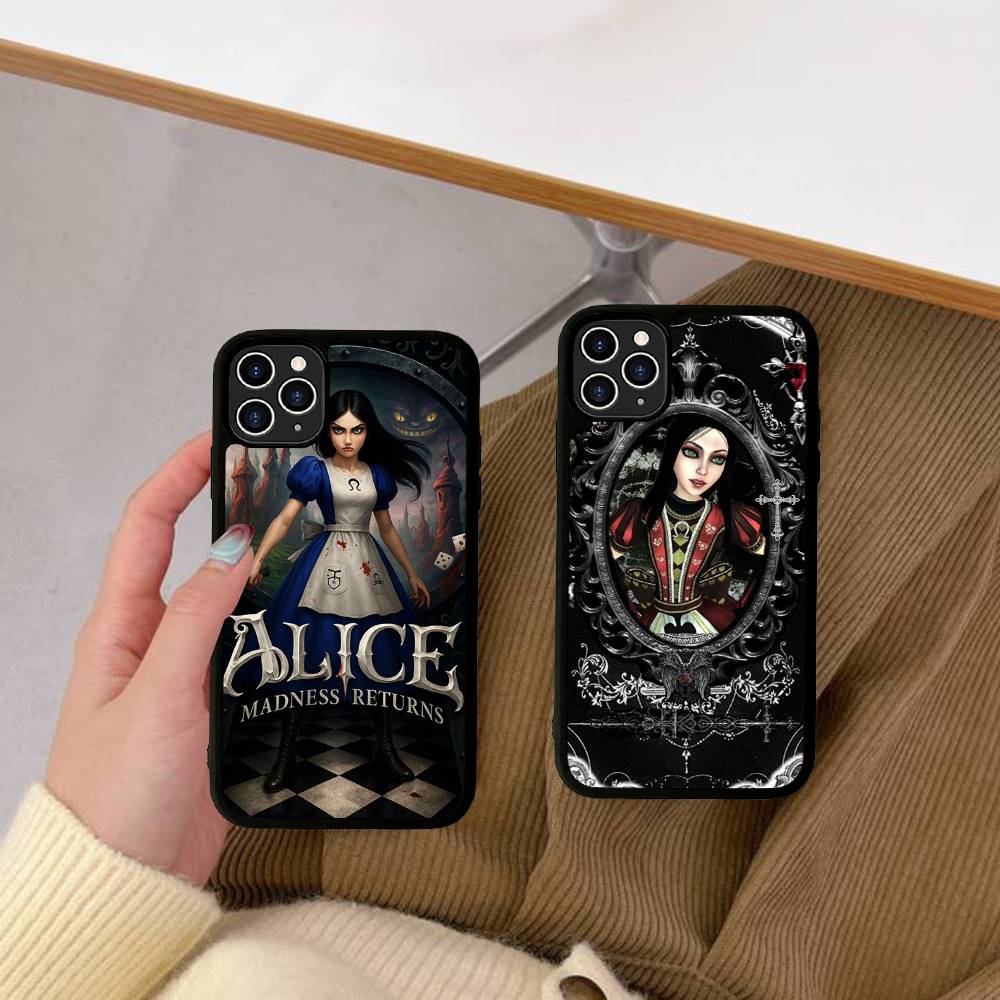 Popular Game A-Alice M-Madness R-Returns For IPhone 17 16 Pro Max Air 15 14 13 12 Mini Plus 11 Hard PC+TPU Phone Back Cover
