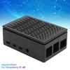 Protective Case for Raspberry Pi 4B ABS Shell Reserved All Port for HDMI USB A VBlack