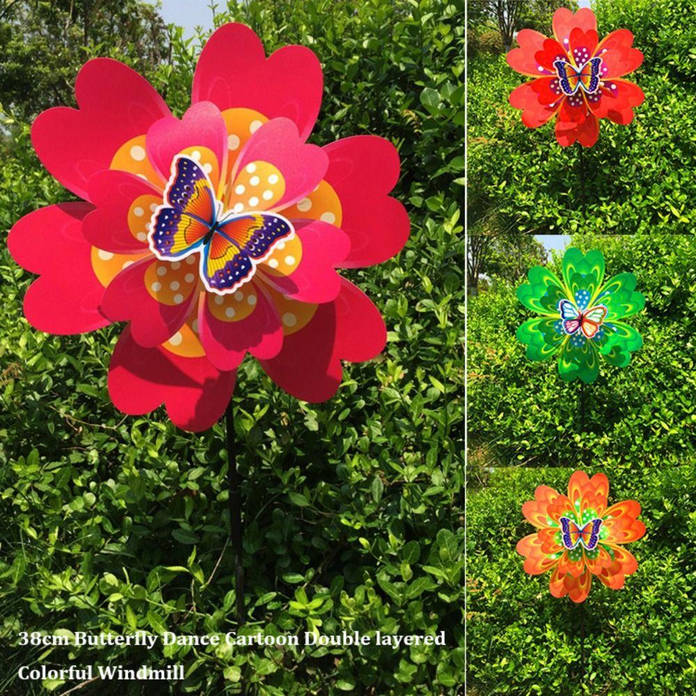 Multistyles Rotating Wind Spinner PVC Pinwheel Windmill  Outdoor Party Picnic Decor