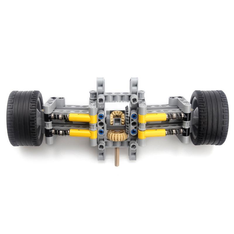 MOC Kreative Elektriske Høyteknologiske Deler Byggeklosser Elektrisk Fjernstyrt Klatrebil Modell DIY opplysende Leke barnegave