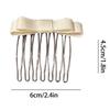 Ribbon Bowknot Hair Comb for Girl Hairpin Comb Hairclip Barrettes for Women Side Bangs Sweet Hair Styling Tool