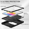 Coque pour iPad A16 (11") - Protection Antichoc 360° - Support Pliable - Noir