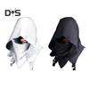 Cyberpunk Cowl Hood Scarf Short Medieval Cape Assassin Hat Pagan Costume Accessory Warrior Cloak Outfit for Halloween Cosplay