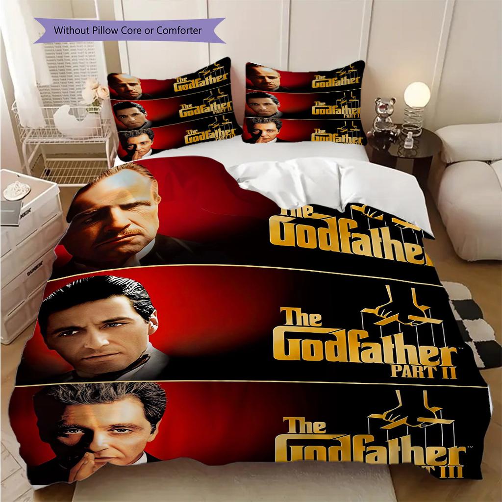 Godfather Legacy Th Anniversary Bedding (1 * duvet cover + 2 * pillowcase, without core) 2D Flat Soft and comfortable Duvet cover and pillowcase