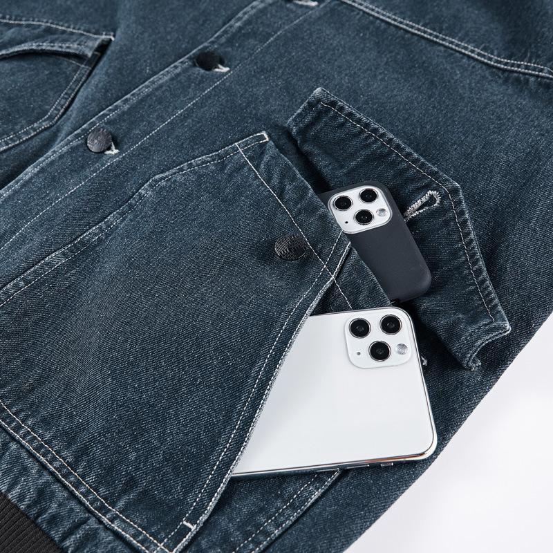 Autumn Daily Denim Vintage Jacket Men's Casual Top Loose Versatile Jacket Men's Jacket