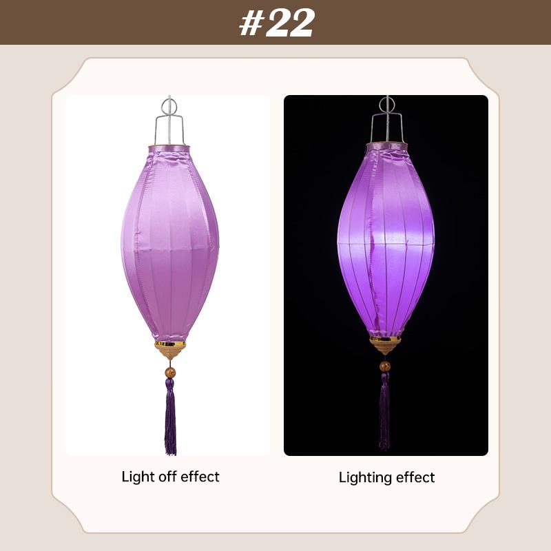 14 inch Traditional Lantern Party Outdoor Silk Lantern Chinese Vietnam Mid Autumn Spring Festival New Year Decor Ornaments