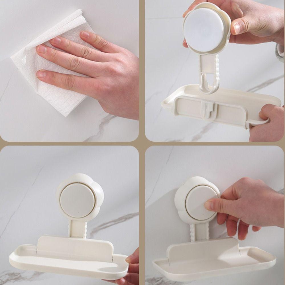 Foldable Wall Mounted Storage Rack Punch-Free Wall Storage Shelf New Bathroom Wall Organizer