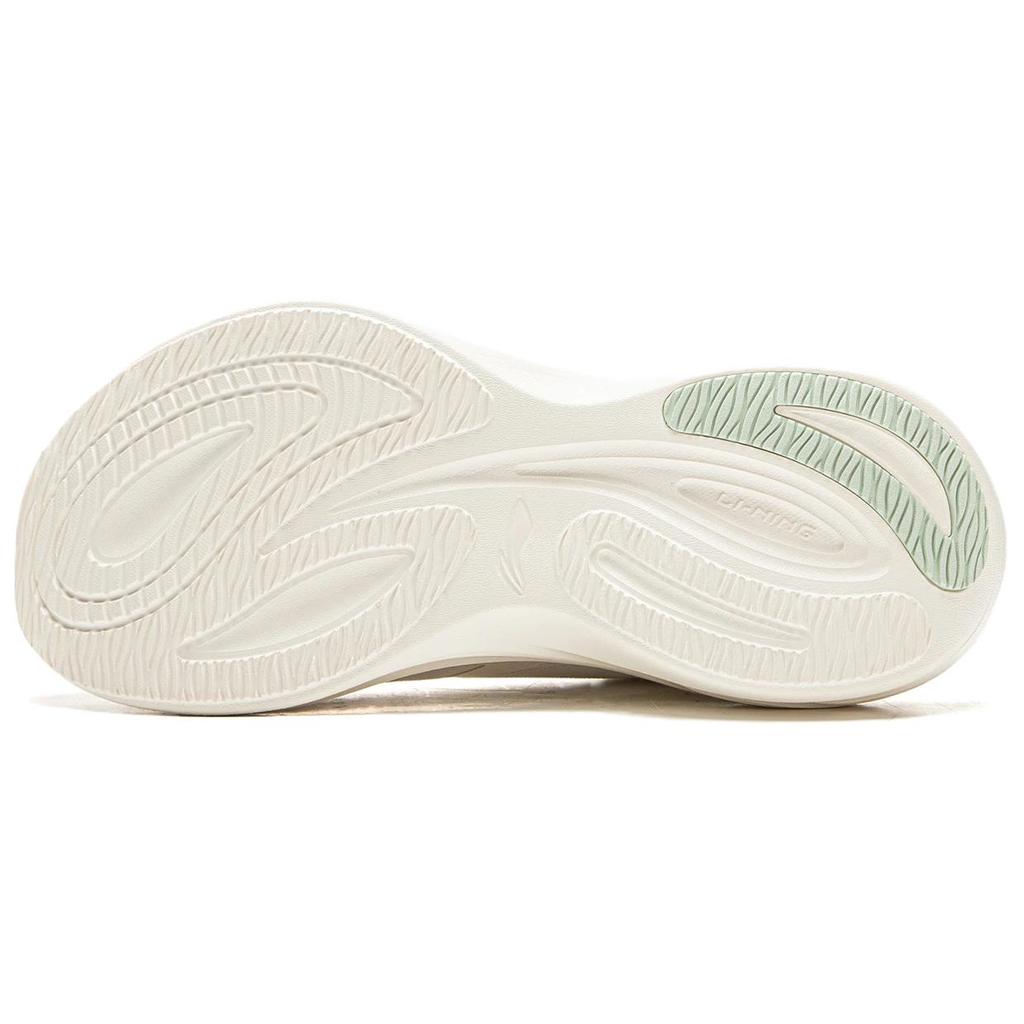 New LiNing Ride Waves V2 Slip Resistant Cushioning Abrasion Resistant Lightweight Low Top Running Shoes Women's Mist White ARSV104-3