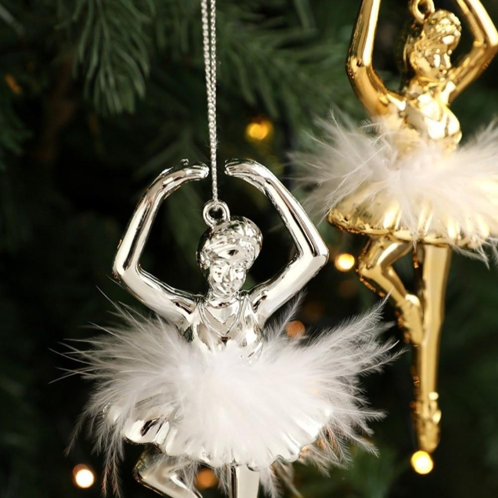 Ballet Girl Xmas Tree Decorations Plastic Christmas Ornaments  Xmas Party