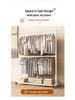 Single-Layer Clothes and Hat Rack for Bedroom or Balcony - Floor-Standing Design