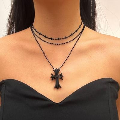 New Women's Clavicle Chain: European & American Cross Hip Hop Punk Style