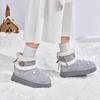 Winter Fashion Women's Boots Thick-Soled Cute Cotton Shoes, New Plus Velvet Thickened Warm Snow Boots for Women Zapatos De Mujer
