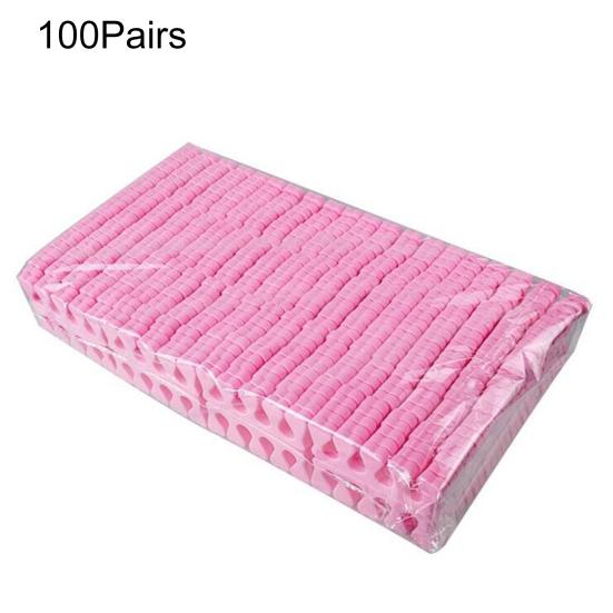 

100 пар/компл. растяжитель для пальцев ног, нежная губка без запаха, высокое качество, оптовые разделители пальцев для дизайна ногтей, удерживающие носилки для обучения искусству дизайна ногтей розовый