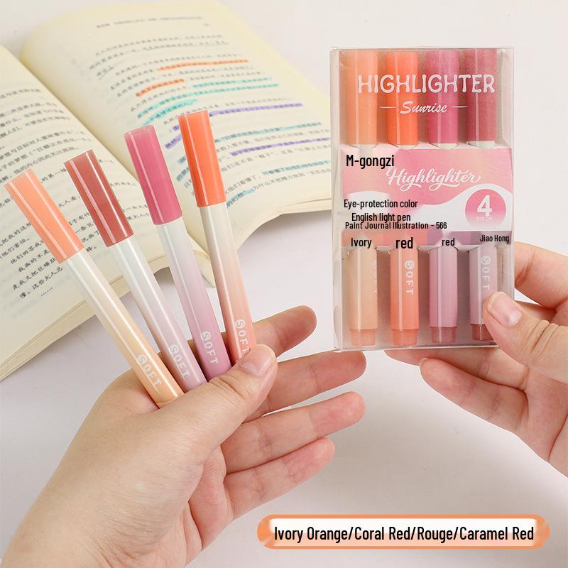 Gradient Highlighter: Eye-Friendly, Large Capacity, Ideal for Students