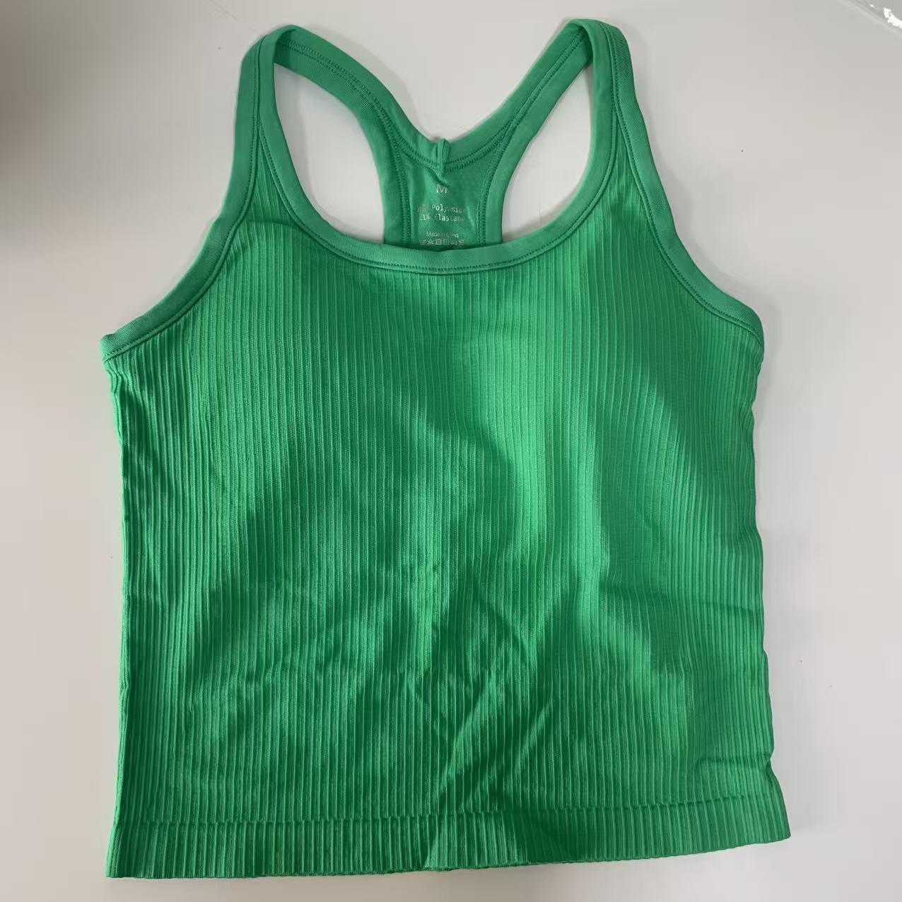 

Женский спортивный жилет в стиле Лулу: Красивый топ для фитнеса со спиной-борцовкой и с грудными вкладышами для йоги, пилатеса и бега. Large