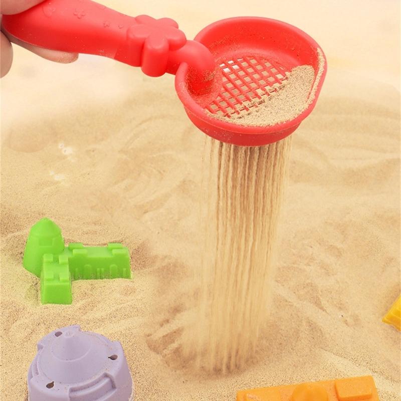 Sand Play Tool Set Sand Shovel Bucket Sandcastle Toy For Children With Bright Color for Parents Kids Beach Vacation