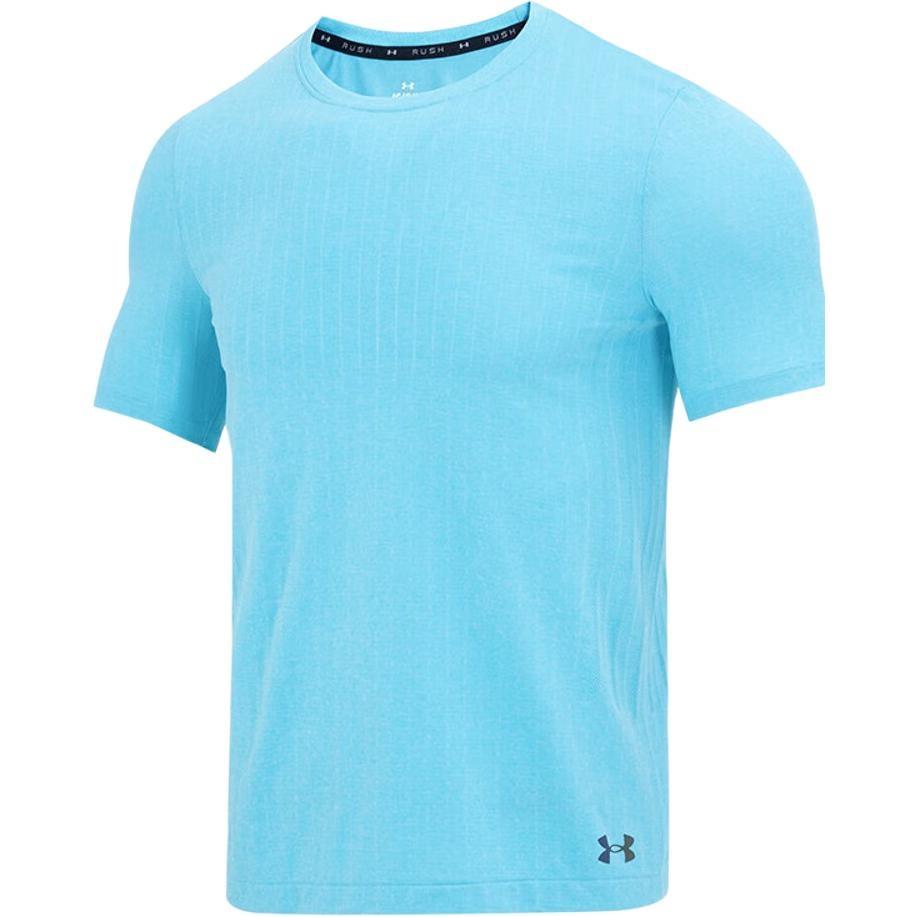 Under Armour Rush Seamless Short Sleeve T-shirt Ice Blue Men s 1373724-433 M