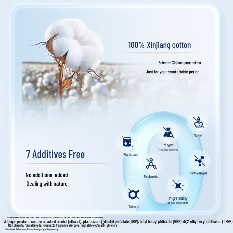 Weier Skin-Friendly Pure Cotton Antibacterial Sanitary Napkins
