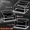 Transparent Acrylic Business Card Holder - Single Compartment Display Box for Office Cards