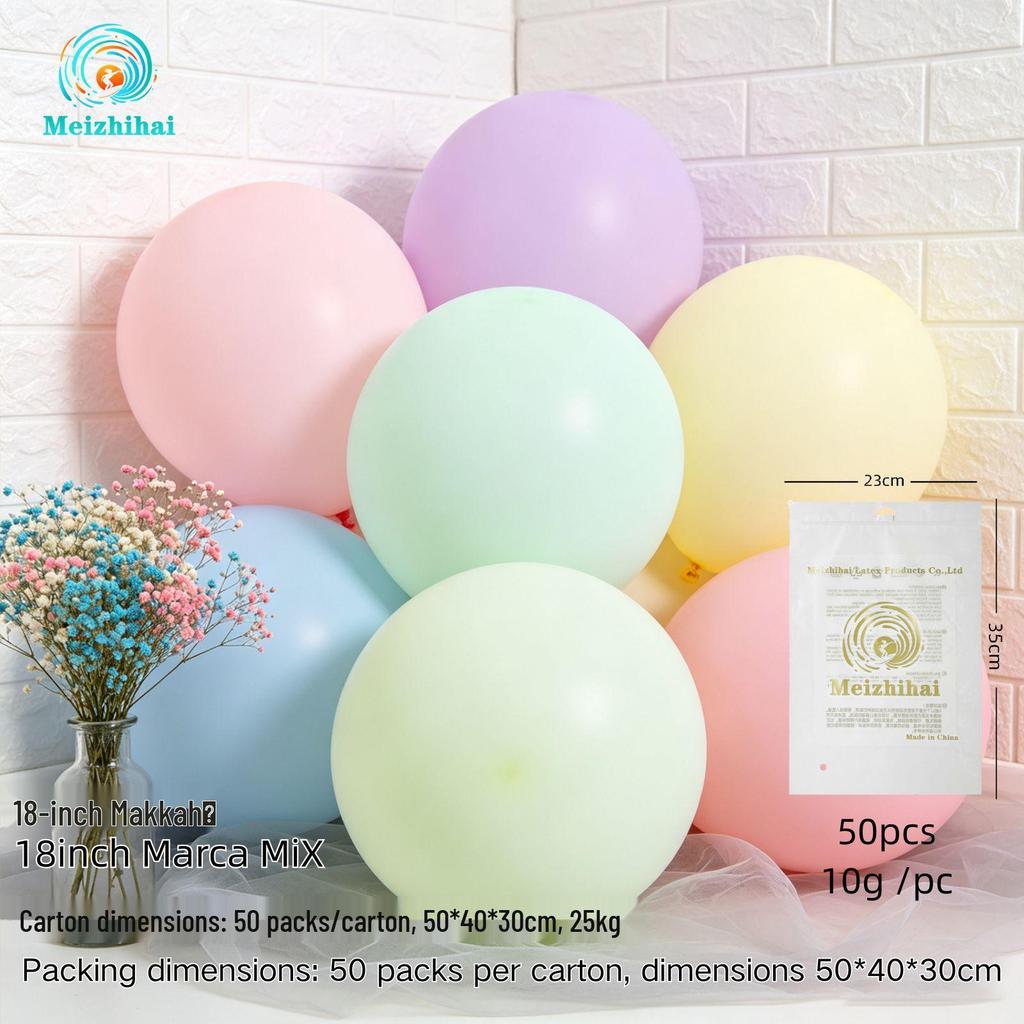 Colorful Macaron Balloons: Round Dopamine Balloons for Children's Birthday Party Decoration