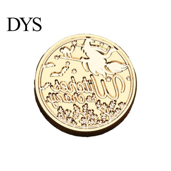 Pumpkin Wax Seal Halloween Themed Brass Stamp Head, Ghost Witch Bat Engraved Hand Account Decoration Sealing Replacement Head for Envelope Journal