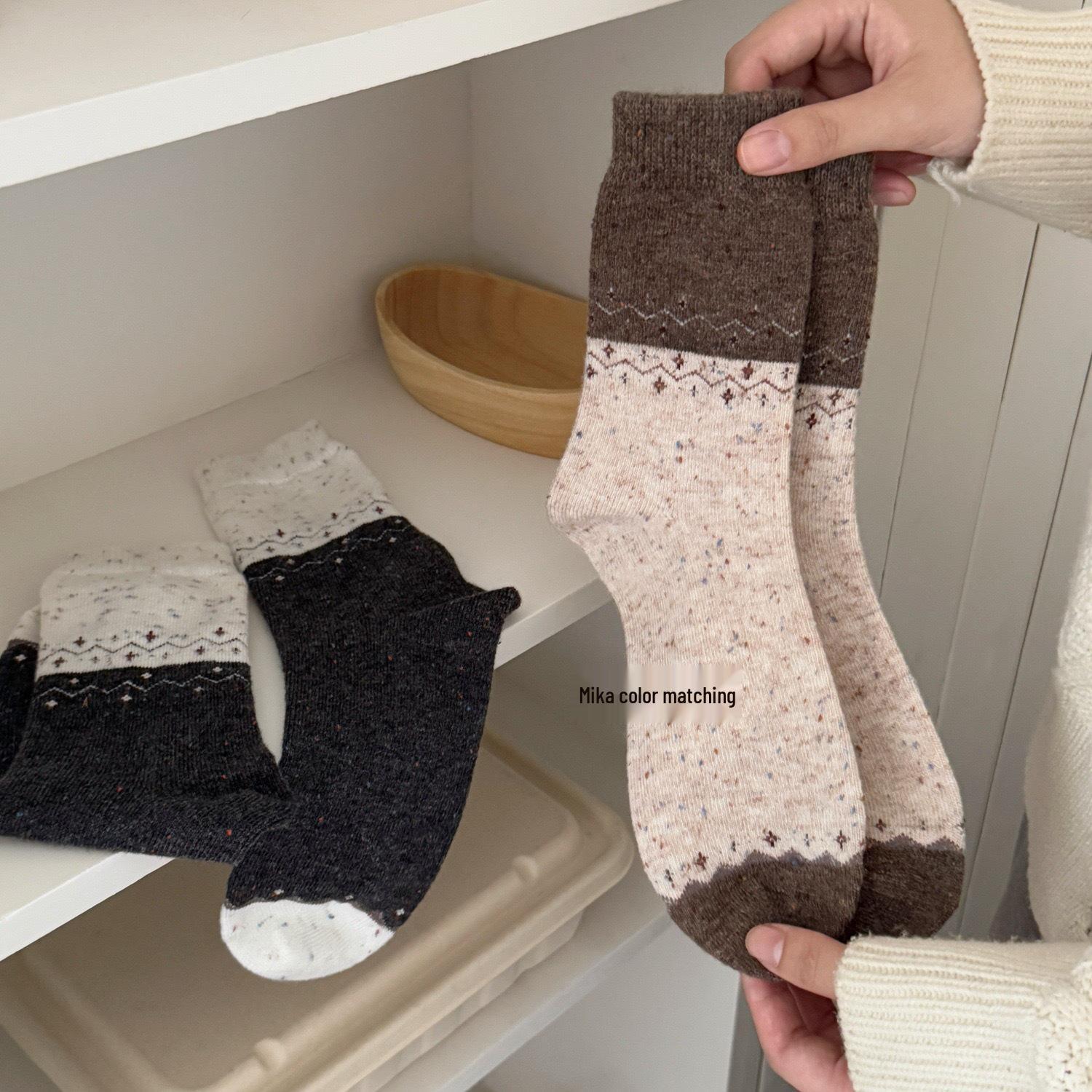 

IOULOR Women s Reindeer Wool Slouch Socks - Thick, Soft, Boneless Winter Warmth