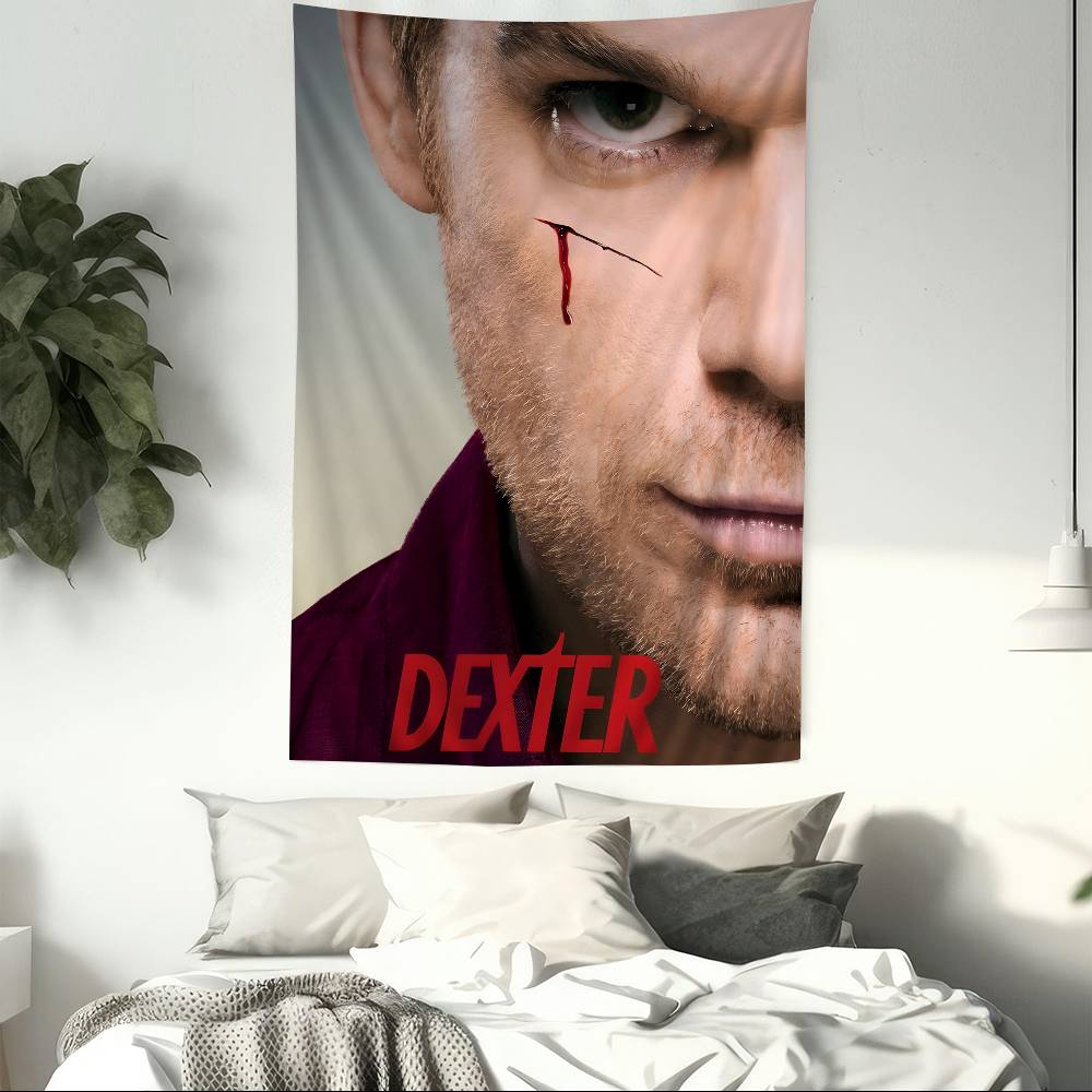 DDexter Michael CHall Classic TV Cartoon Tapestry Bohemian Wall Tapestries Mandala Home Decor