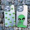 Funny Cartoon Alien Laser Phone Case for iPhone 14 11 Pro Max 16 15 Pro Max 13 12 Mini Pro Max 15 14 Plus Shockproof Cover Funda