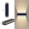 Waterproof Solar Wall Lamp for Outdoor Garden and Balcony Decoration