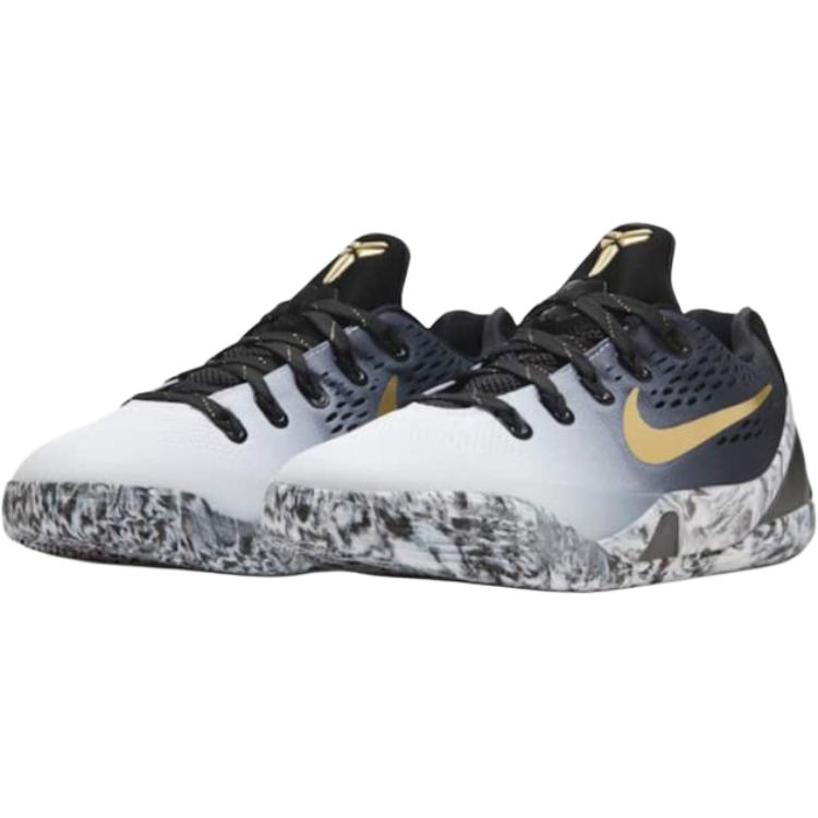 Nike Kobe 9 EM GS Mambacita Barnesko Svart Hvit Metallisk-Gull FV3607-002