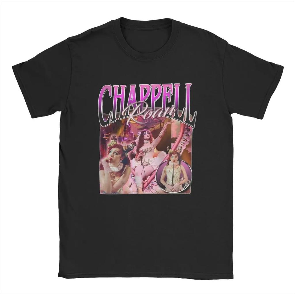 Novelty Chappell Roan Midwest Princess T-Shirts for Men Round Neck 100% Cotton T Shirts Cool Singer Short Sleeve Tees Summer
