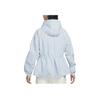 Nike Solid Color Logo Drawstring Hooded Woven Jacket Women Jacket Sky-Blue FN3670-440
