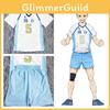 Unisex Adult Volleyball Cosplay Costume Starry Ocean Light Print Team Uniform