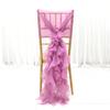 Wedding Chair Tulle 135x100cm Elegant Romantic Tulle Chair Sashes Wedding Decoration