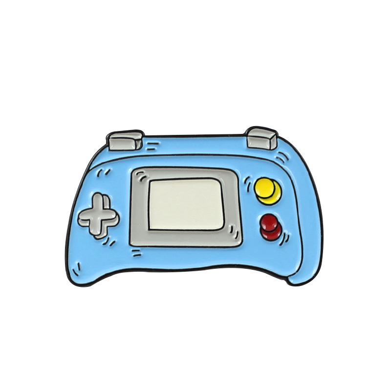 Classic Game Console Controller Brooch - Cartoon Trend Visual Badge Collection