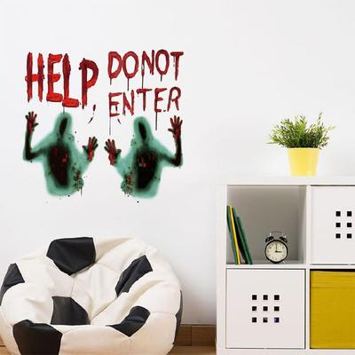 Adesivi Murali Horror Halloween Pattern Decorazioni Esterne per Veicoli Decalcomanie Murali per la Casa