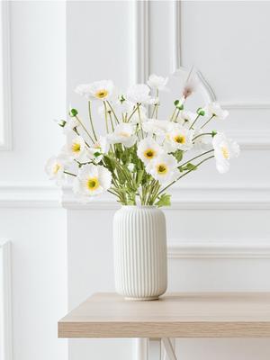 10 Stück Künstliche Mohnblume Künstliche Blumen Mohn Seidenblumen Künstliche Blume für Heimdeko für Hochzeitsfeier Tischmittelstück Arrangement