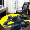 1pz Tappeto Rotondo Ufficio Batman, Sotto Sedie da Ufficio Camera da Letto Soggiorno Arredamento Casa, Decorazione Stanza, Disponibile in Varie Misure