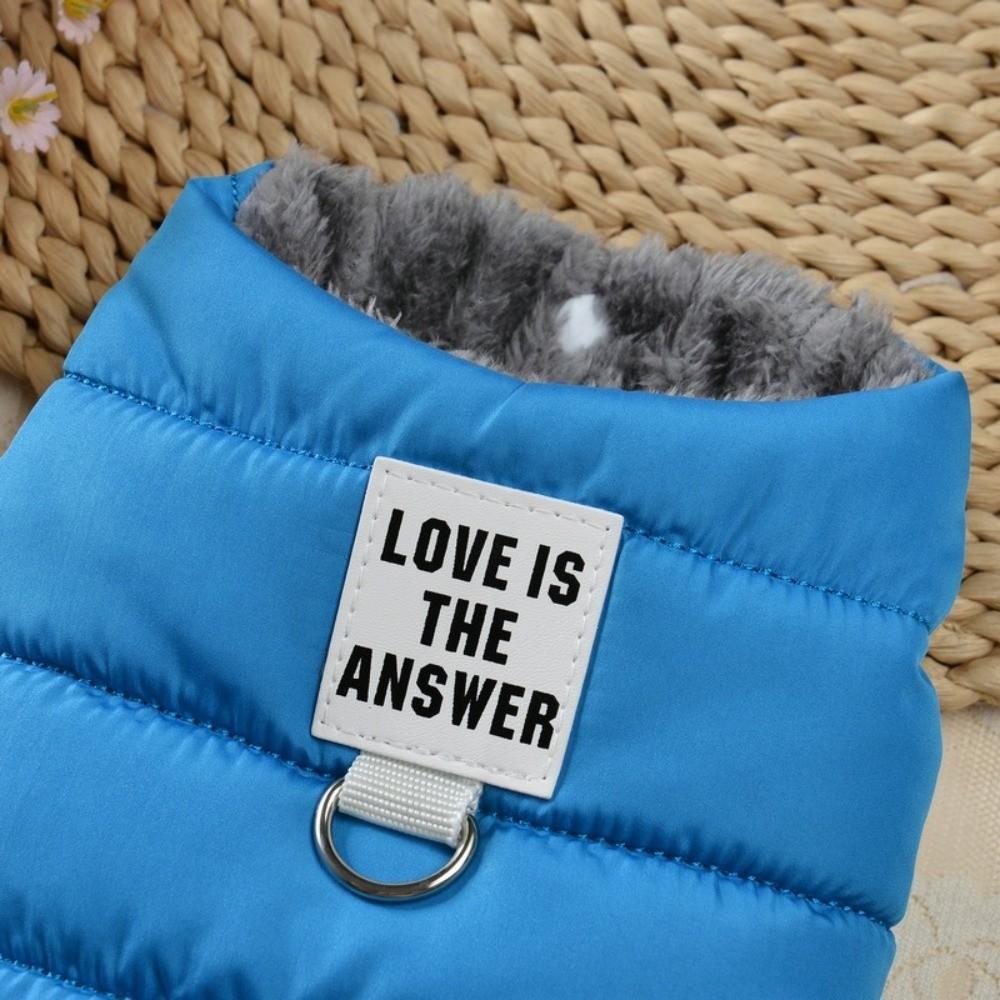 Fashion Winter Dog Warm Clothes Fleece Windproof Dog Vest Coat Thickened With R-ing Dog Bodysuit for Small Medium Dog