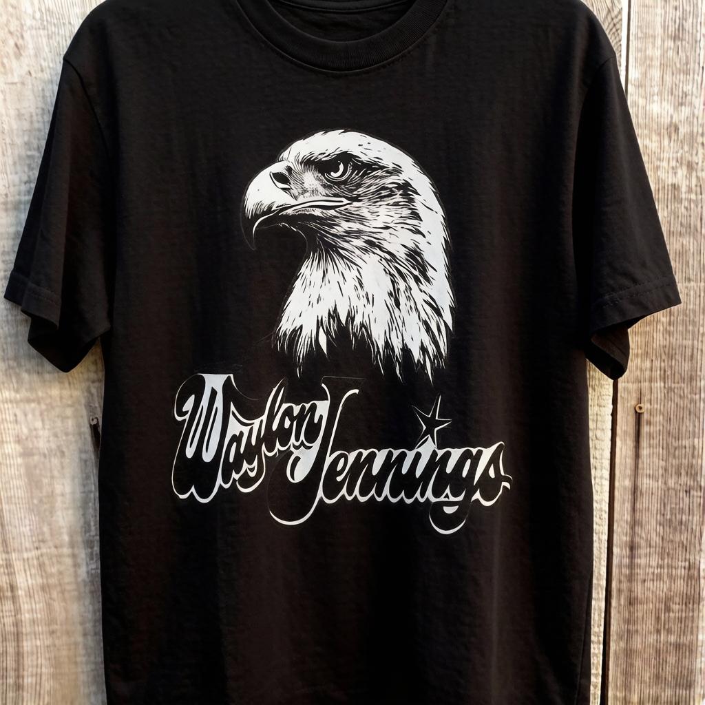 

Waylon Jennings EAGLE Shirt Rare Cotton Shirt Unisex Vintage T Shirt Unisexs T Shirts Drip Clothing Y2k Clothes Unisex Cheap Clothing S