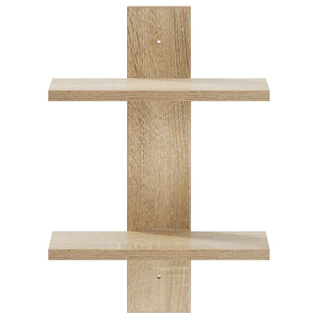 Wall Shelf Sonoma Oak 30 x 13.5 x 43 cm Engineered Wood
