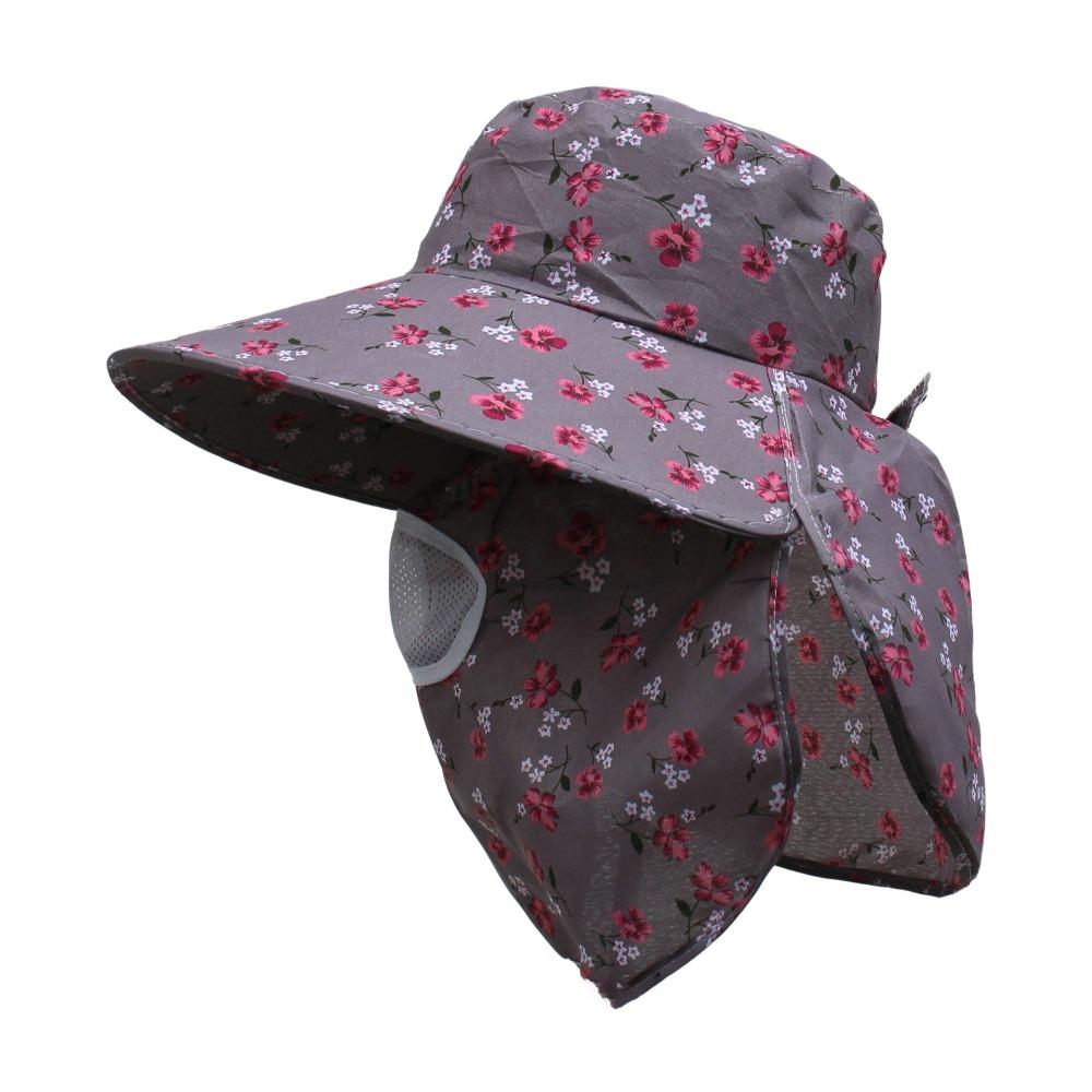 Wide Brim Face Hood Hat Mesh Breathable Sunscreen Hat Fashion Agricultural Work Cap  Summer